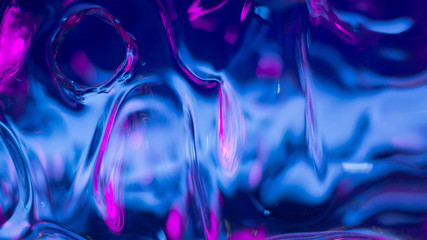 Cristal rosa y azul