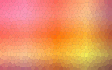 Handsome abstract illustration of pink, orange, yellow and purple Small hexagon. Beautiful background for your work.