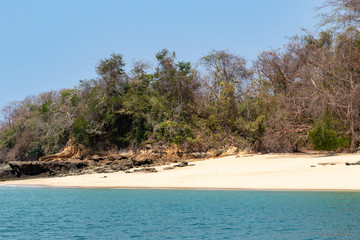 Fototapeta na wymiar tropical beach in Panamá
