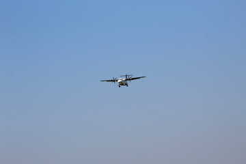 Airplane is ready for landing
