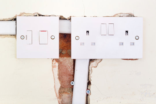 Rewiring British domestic socket