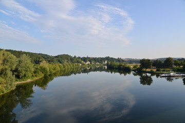 Obraz premium Gleise Eisenbau Donau Brücke