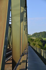Gleise Eisenbau Donau Brücke