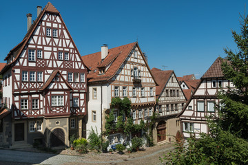 Fototapeta na wymiar Fachwerkhäuser in Bad Wimpfen