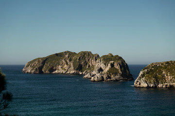 Fototapeta na wymiar Rocky islands in the sea