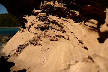 Closeup sand texture
