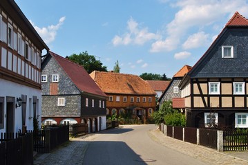 Fototapeta na wymiar Obercunnersdorf - wieś łużycka