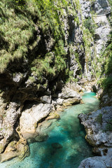 Fototapeta na wymiar Soča Valley Slovenia - Nationalpark Triglav