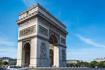Fototapeta na wymiar Triumphal Arch of the Star in Paris
