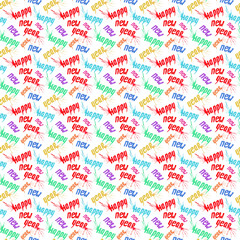 Christmas abstract beautiful artistic wonderful bright holiday winter colorful lettering happy new year pattern watercolor hand illustration. Perfect for textile, wallpapers, and greetings cards
