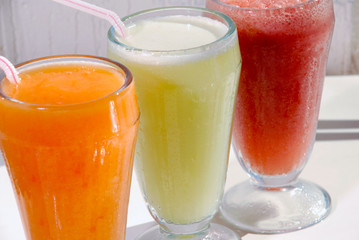 Delicious fruit juices