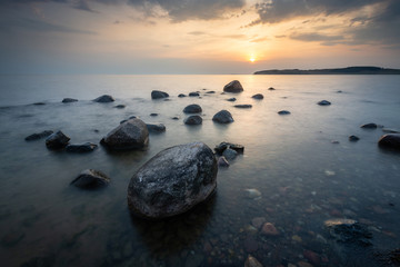 Fototapeta na wymiar Rocks in the baltic sea