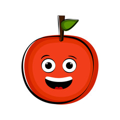 Happy orange cartoon character emote