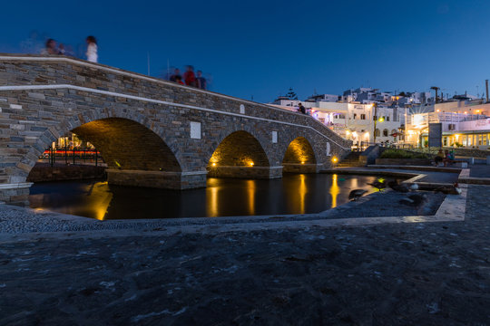 Bridge in Naousa, Paros, Greece