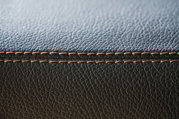 black brown leather stitch texture automotive interior background