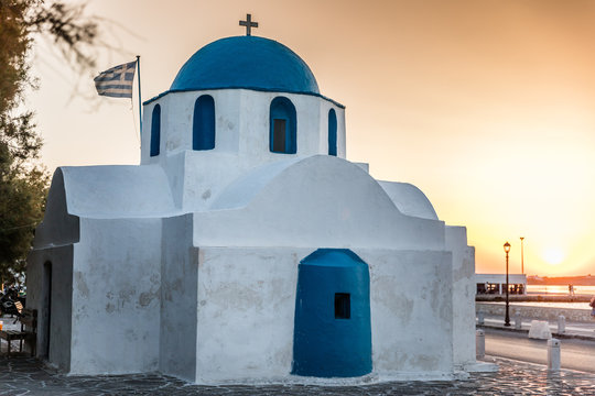 Church in Paroikia, Paros, Greece