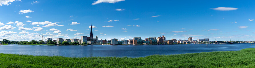 Obraz premium panoramic view of rostock