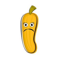 Sad banana cartoon character emote