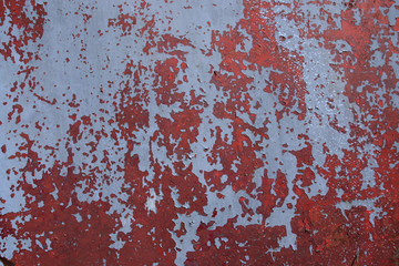 Two Layers Of Paint Dry And Cracked Texture