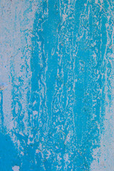 Dry Cracked Blue on Light Blue Paint Texture