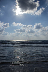 Seascape with clouds