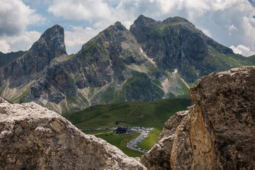 Obraz premium The Giau Pass, South Tyrol.( Passo di Giau )