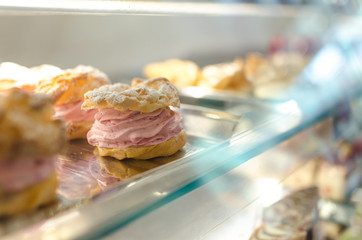 Enjoying day in sweet-shop