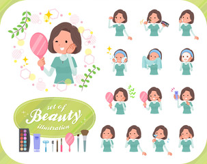 flat type tunic Middle women_beauty