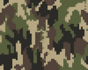 Digital fashionable camouflage pattern, fashion design. Seamless illustration