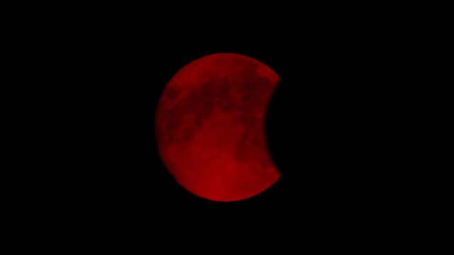 Eclipse Of Blood Red Moon