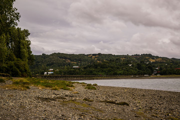 Orilla de isla, Chiloé, chile