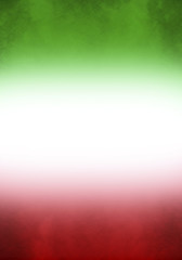Red and green gradient color background ready for your text, Mexico - Italy background