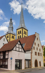 Fototapeta na wymiar Historic houses in the center of Lemgo, Germany