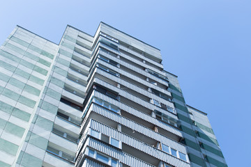 Modern apartment building