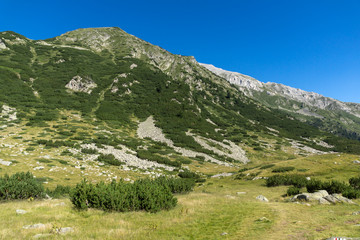 Landscape with Hvoynati and Vihren Peak, Pirin Mountain, Bulgaria