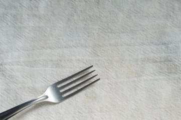 dessert fork isolated on white background