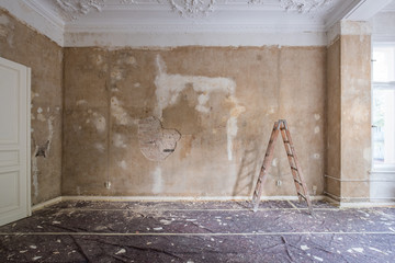 old apartment room during renovation -  restoration background - Powered by Adobe