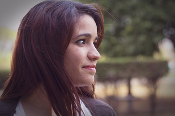 Young Woman Looking Left