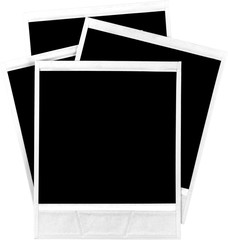 Four Blank Polaroid Frames - Isolated