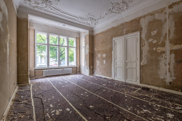 home renovation - old apartment room restoration  