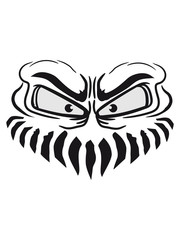 monster böse gesicht kopf comic cartoon clipart horror halloween