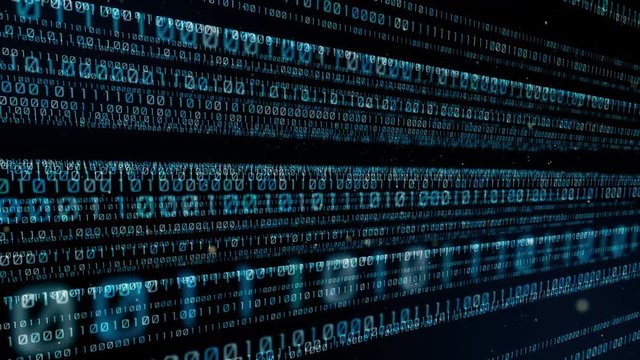 Digital binary code concept.