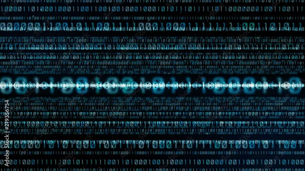 Aufkleber Digital binary code concept.