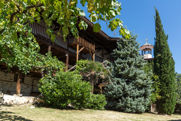 Buildings in medieval Rozhen Monastery of the Nativity of the Mother of God, Blagoevgrad region, Bulgaria
