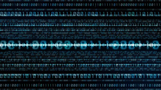 Digital binary code concept.