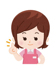 介護施設のスタッフ　女性