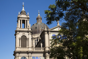 Obraz premium Catedral Metropolitana de Porto Alegre e Jacaranda