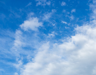 cloud on the blue sky