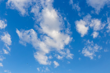Blue sky background with clouds