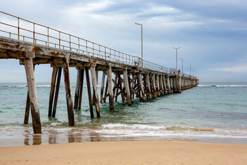 The Port Noarlunga Jetty located in South Australia on the 23rd August 2018